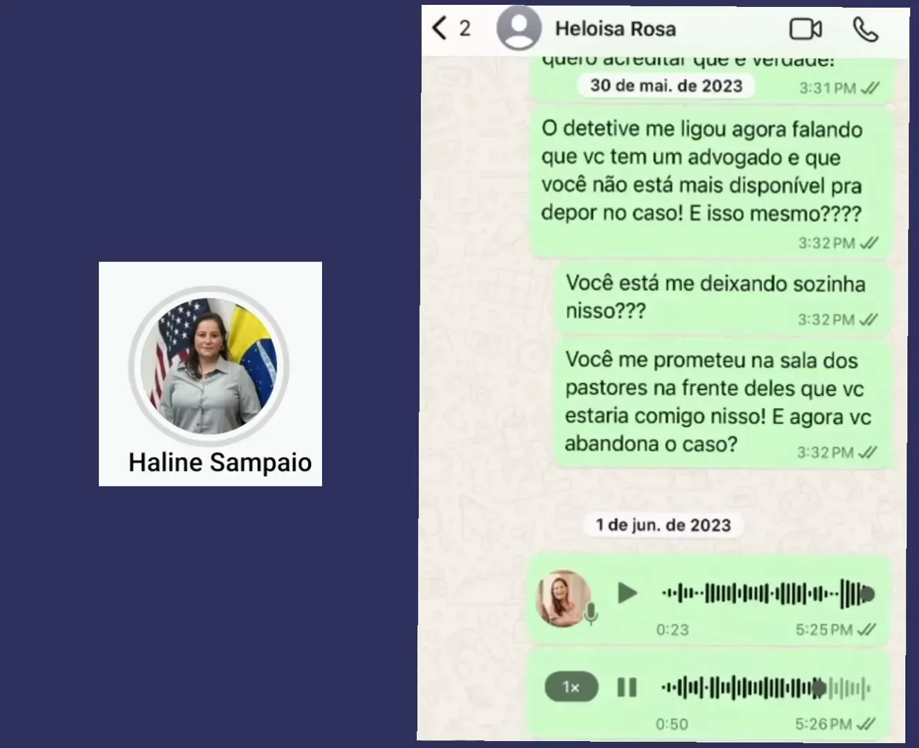 Aline se sentindo abandonada por Heloísa