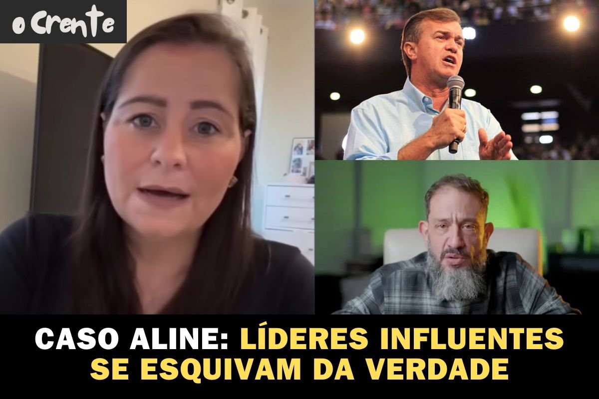 Momento em que Aline Sampaio descreve o encontro desconfortável com o pastor Luciano Subirá após culto na igreja Alcance.