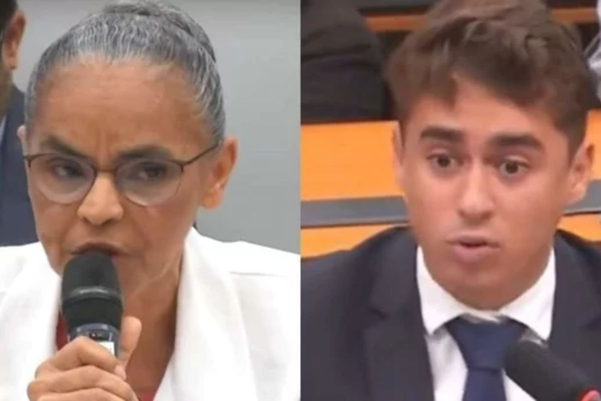 Ministra do Meio Ambiente Marina Silva falando durante audiência na Câmara dos Deputados, sendo criticada por inoperância no desastre do Rio Grande do Sul.