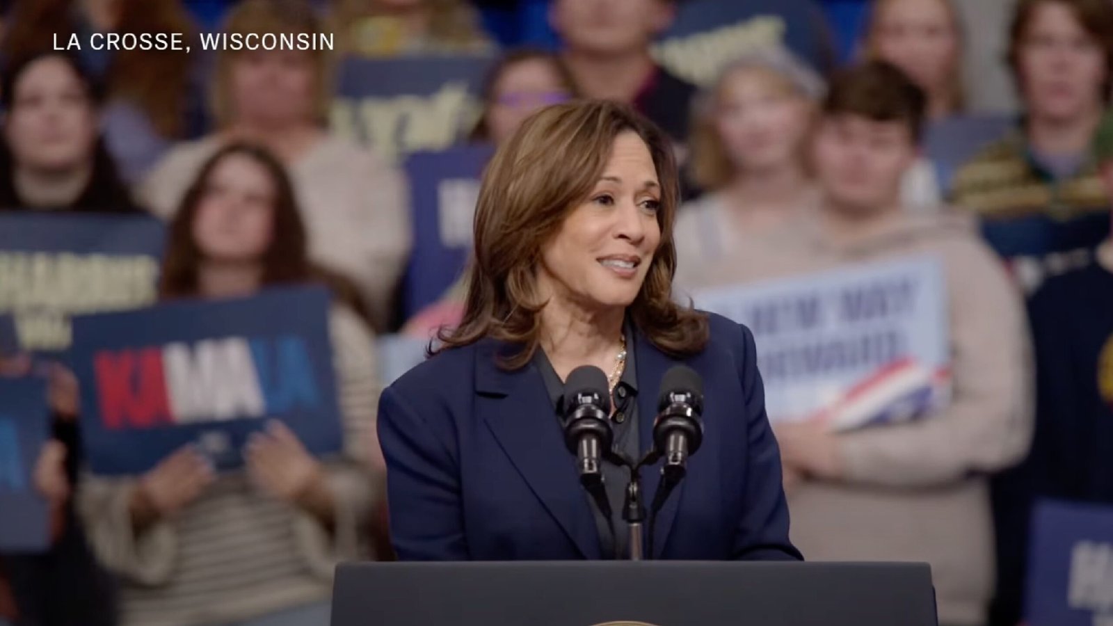 kamala harris lacrosse wisconsin