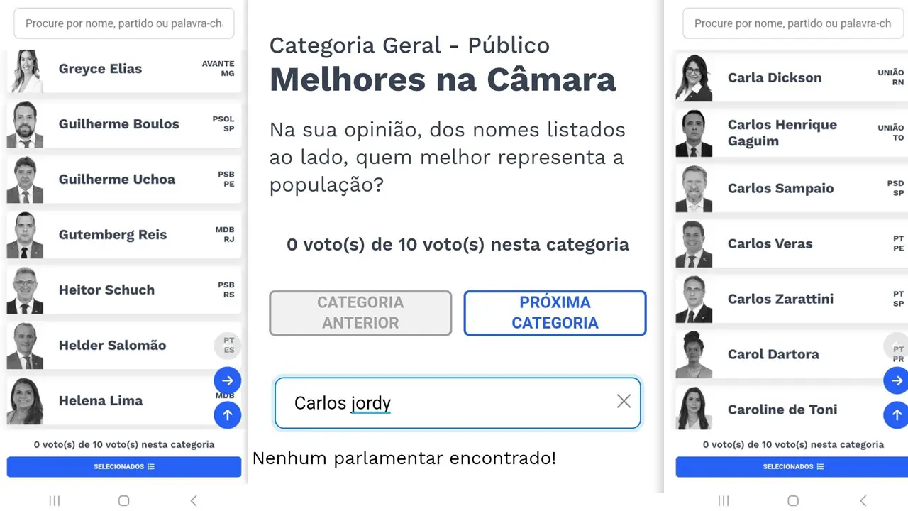 Prêmio Congresso em Foco omite 11 deputados da lista de votação no último dia 4 Prêmio Congresso em Foco omite 11 deputados da lista de votação no último dia - Imagem do artigo original