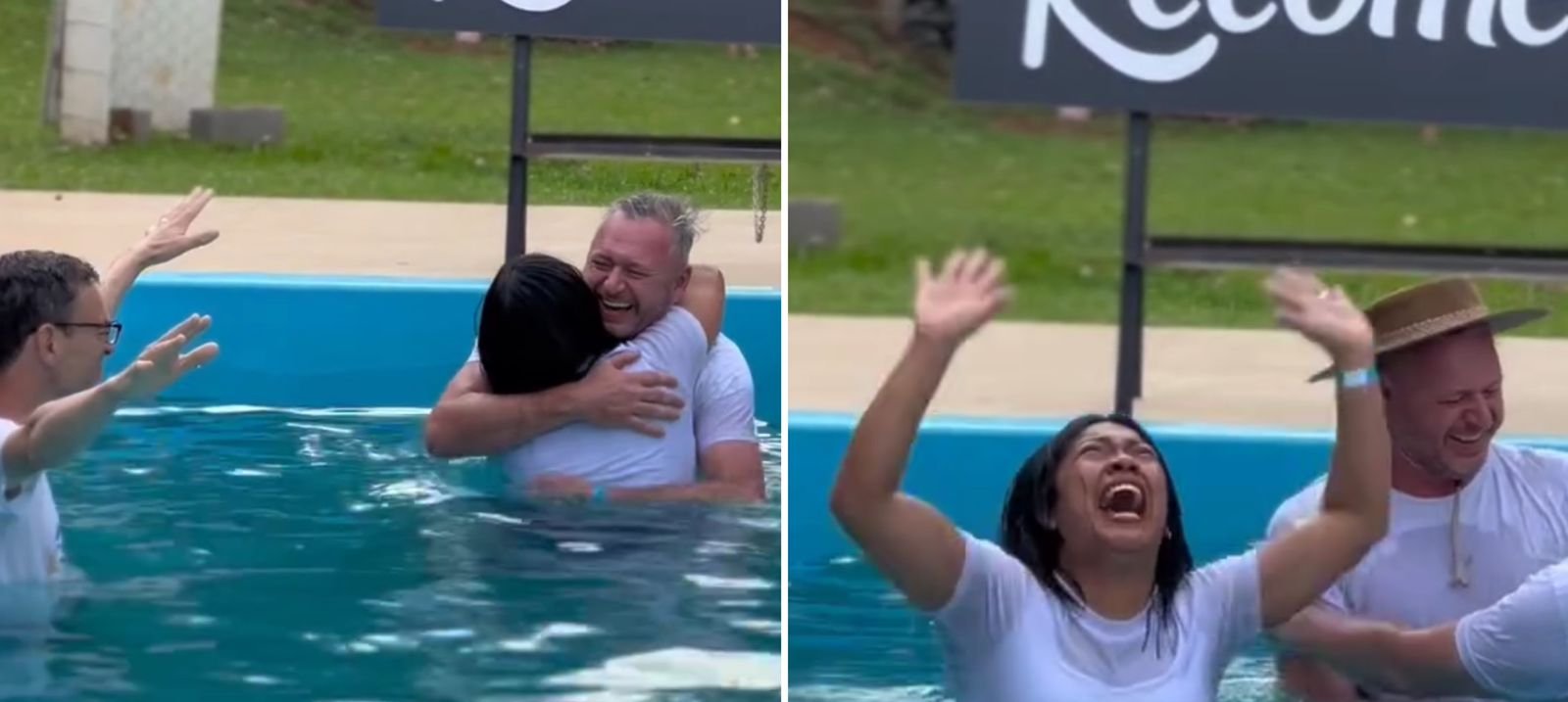 Após anos de oração, mulher é batizada junto com o marido antes cético em Santa Catarina 4 Após anos de oração, mulher é batizada junto com o marido antes cético em Santa Catarina - Imagem do artigo