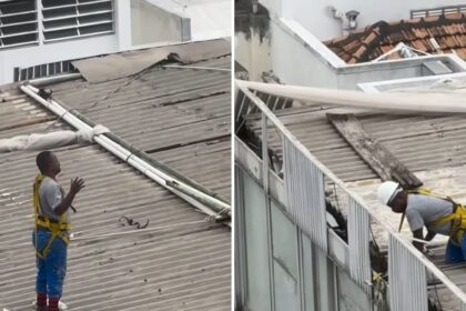 Vídeo de pedreiro em oração na laje emociona redes sociais no Rio de Janeiro 30 ocrente 1756539914