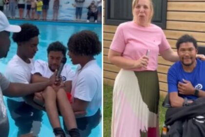 Jovem cadeirante é batizado em piscina na Holanda com ajuda de dois amigos 24 rss featured 17869 1755109843