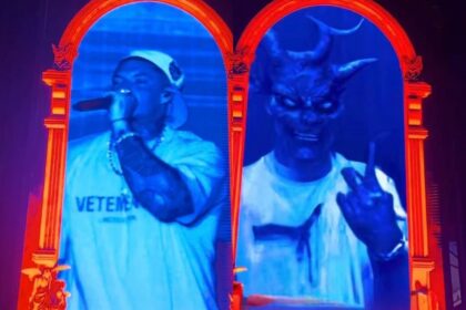 Projeção de imagens demoníacas em show de Filipe Ret levanta questionamentos sobre símbolos ocultos na música 3 ocrente 1757079702