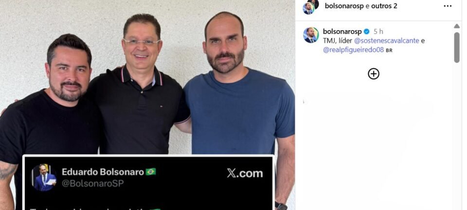 Sóstenes Cavalcante se encontra com Eduardo Bolsonaro e Paulo Figueiredo nos Estados Unidos 2 ocrente 1758853900