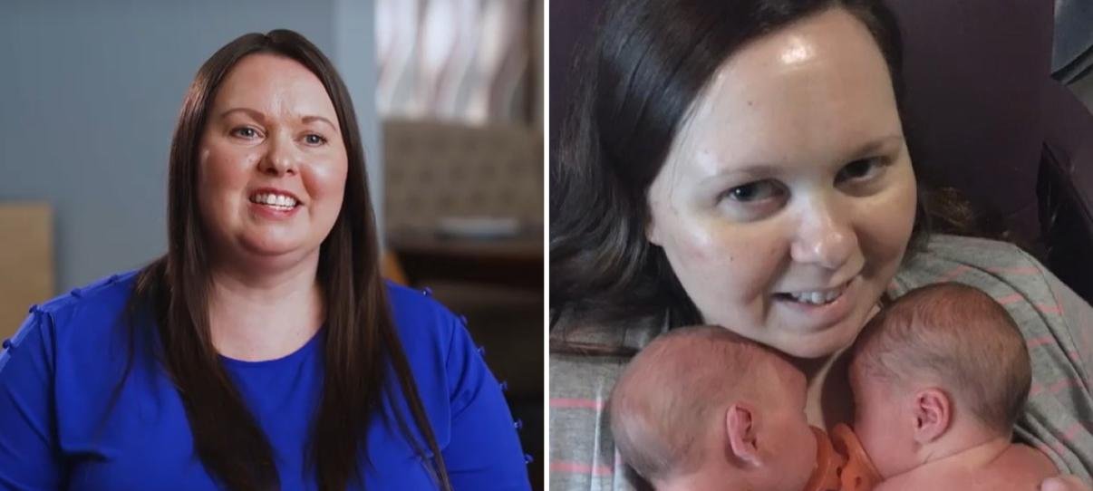 Após série de abortos e diagnóstico raro, norte-americana dá à luz gêmeos e celebra “milagre” da maternidade 2 ocrente 1759303928