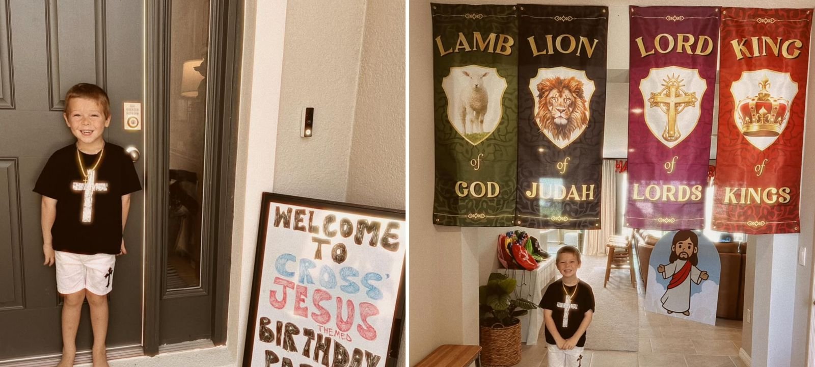 Menino de 5 anos escolhe Jesus como tema de aniversário e viraliza nos EUA 2 ocrente 1759335407