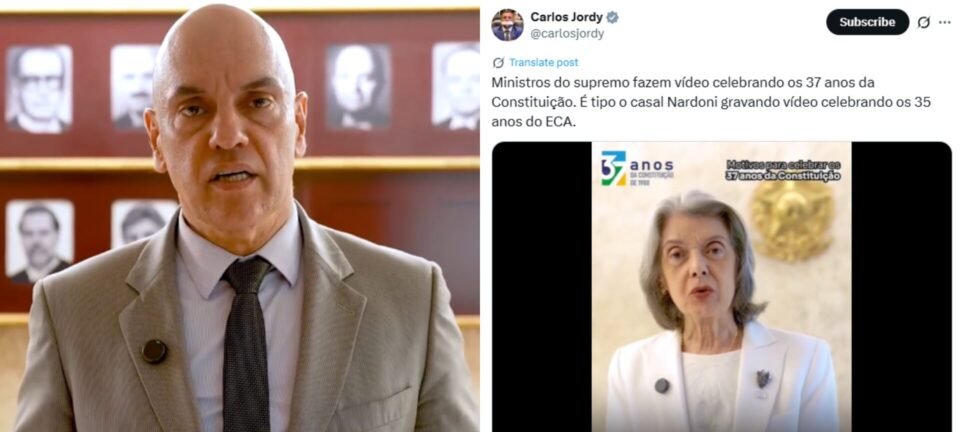 STF comemora 37 anos da Constituição em vídeo e enfrenta reação de oposicionistas 2 ocrente 1759700096