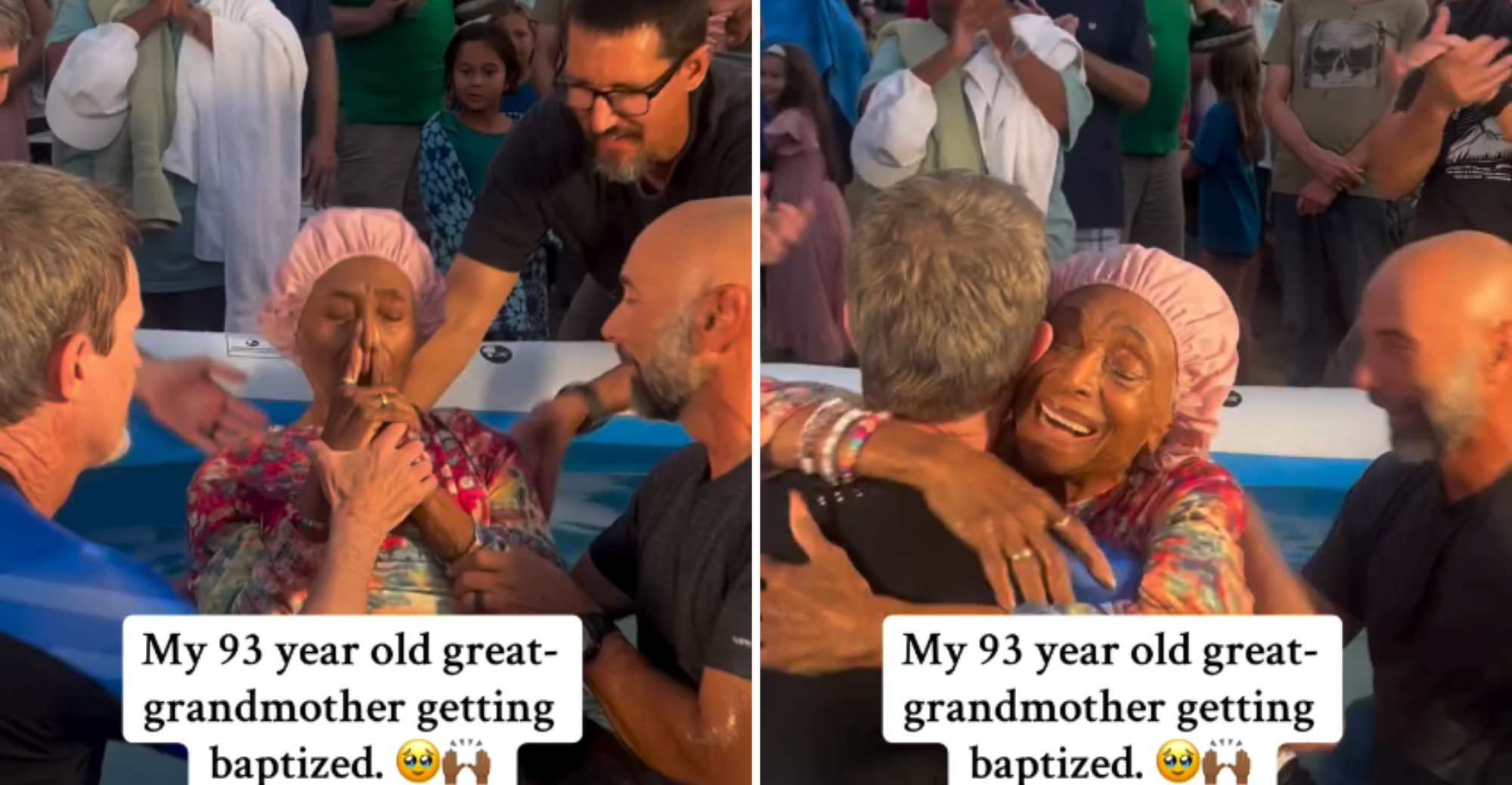 Batismo de senhora de 93 anos emociona a internet e soma 600 mil visualizações 2 ocrente 1760729534
