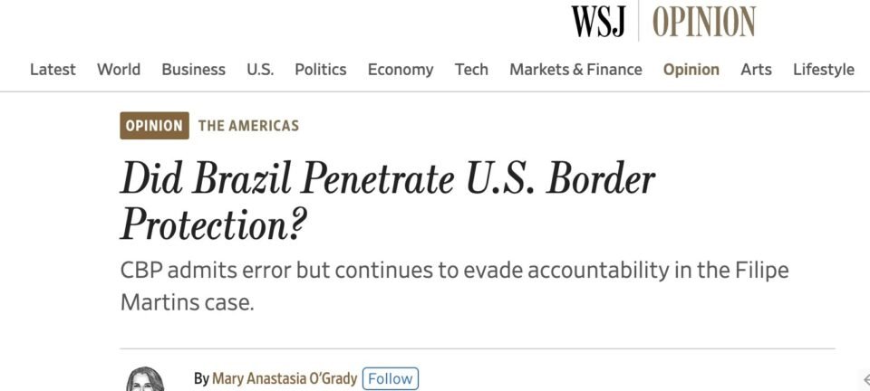 Wall Street Journal levanta suspeita de invasão brasileira no sistema de fronteiras dos EUA 2 ocrente 1760914007