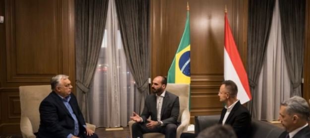 Em Washington, Viktor Orbán declara apoio à família Bolsonaro durante encontro com Eduardo 2 ocrente 1762542160