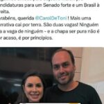 Carlos Bolsonaro festeja pesquisa em que fica atrás de Carol de Toni na corrida ao Senado por SC 4 ocrente 1763064098