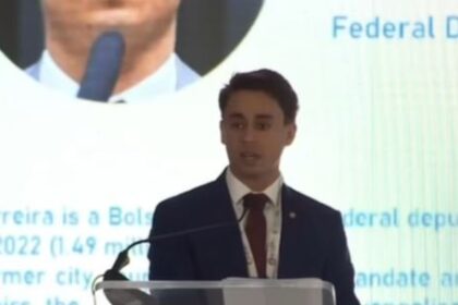 Nikolas Ferreira aponta “governo paralelo” do crime em fórum de segurança em El Salvador 20 ocrente 1763307100