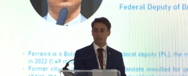 Nikolas Ferreira aponta “governo paralelo” do crime em fórum de segurança em El Salvador 2 ocrente 1763307100