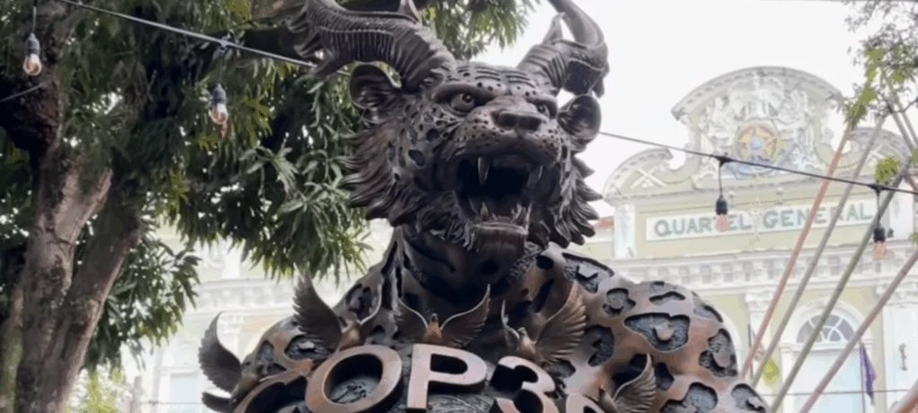 Estátua chinesa entregue ao Brasil na COP30 gera debate sobre simbolismo 2 ocrente 1763496253