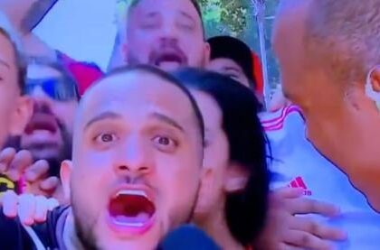 Torcedor do Flamengo grita “solta o Bolsonaro” durante transmissão ao vivo da GloboNews 16 ocrente 1764533088