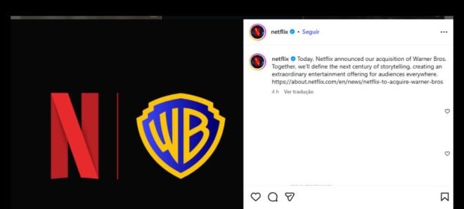 Netflix desembolsa US$ 82,7 bilhões para assumir controle da Warner Bros a partir de 2026 2 ocrente 1764957905