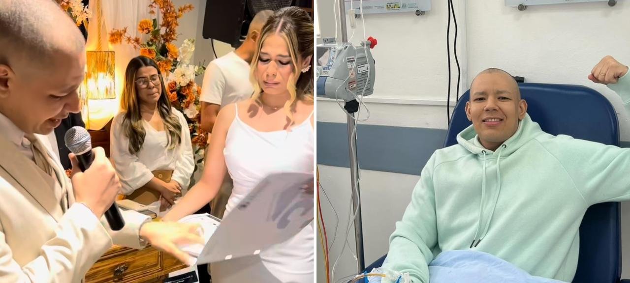 Noivo anuncia cura de câncer durante casamento e emociona convidados no Rio de Janeiro 2 ocrente 1764974108