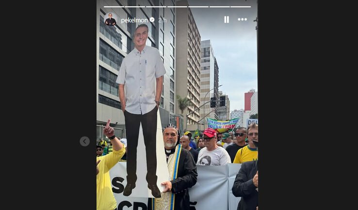 Avenida Paulista vira palco de ato pró-anistia com apoiadores de Bolsonaro 2 ocrente 1765144214