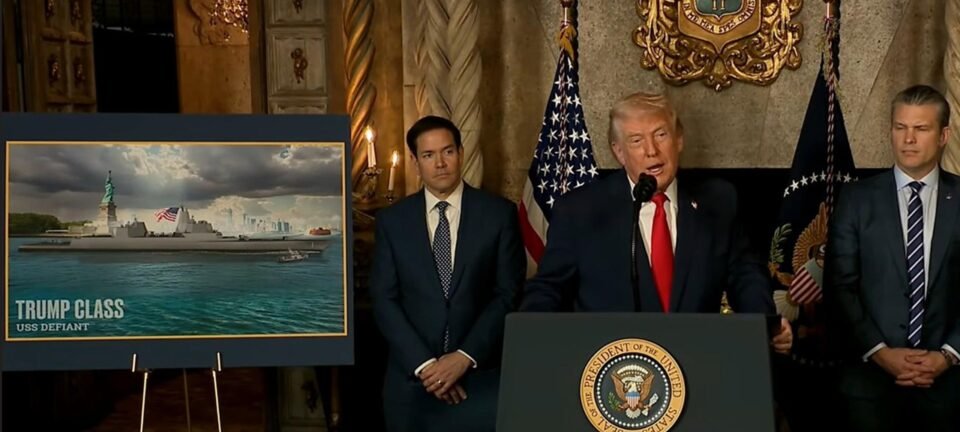 Trump anuncia construção de encouraçados que levarão seu nome e adverte Maduro 2 ocrente 1766450974