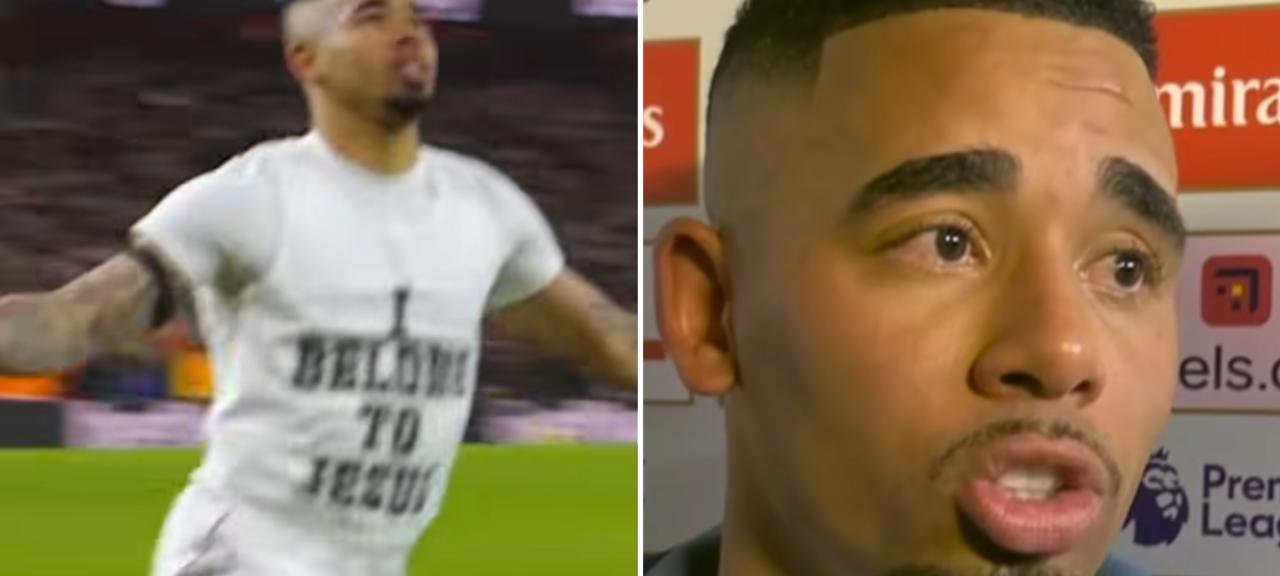 Gabriel Jesus celebra gol pelo Arsenal e mostra camisa com a frase “Eu pertenço a Jesus” 2 ocrente 1767250172