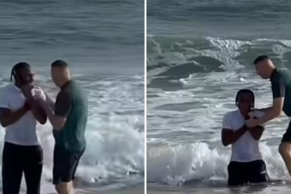 Atacante Antoine Semenyo celebra batismo em praia de Bournemouth e destaca fé antes de possível ida ao Manchester City 10 ocrente 1767707364