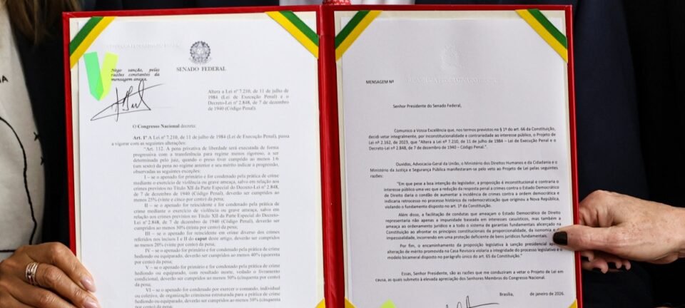 Lula veta integralmente projeto que reduziria penas dos condenados pelos atos de 8 de Janeiro 2 ocrente 1767897264