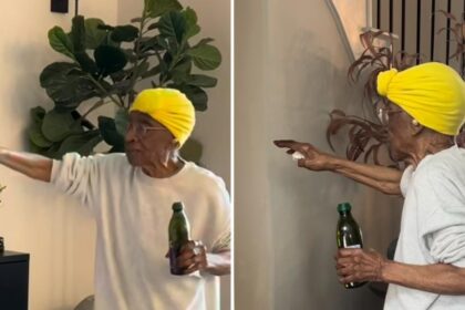 Avó de 92 anos emociona ao percorrer casa em oração e unção de óleo nos EUA 18 ocrente 1768246486
