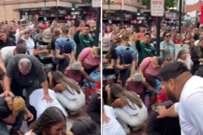 Centenas se entregam a Jesus em culto de rua no centro de San Diego 16 ocrente 1768250060