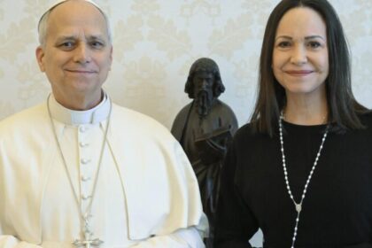María Corina Machado pede a papa Leo XIV apoio a presos políticos e transição democrática na Venezuela 8 ocrente 1768281560