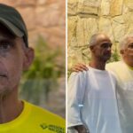 De morador de rua a cristão: ex-dependente químico se batiza e leva a mãe às águas em SP 5 ocrente 1768976361