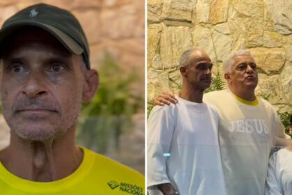 De morador de rua a cristão: ex-dependente químico se batiza e leva a mãe às águas em SP 14 ocrente 1768976361