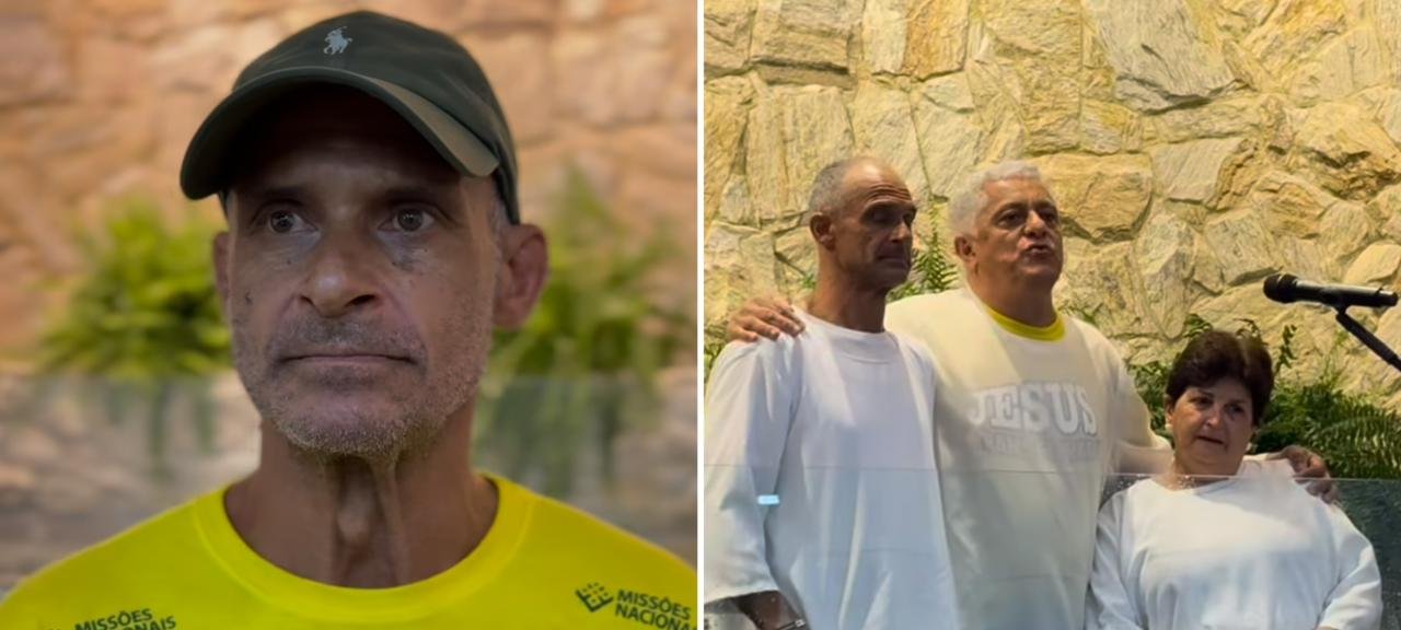 De morador de rua a cristão: ex-dependente químico se batiza e leva a mãe às águas em SP 2 ocrente 1768976361