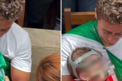 Nikolas Ferreira ora por bebê com atrofia muscular durante marcha rumo a Brasília 14 ocrente 1769086200
