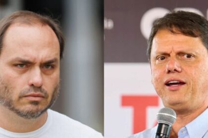 Carlos Bolsonaro almoça com Tarcísio em São Paulo após sinal verde de Jair Bolsonaro 8 ocrente 1769685557