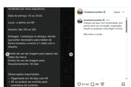 Agência busca influenciadores para encontro do BRB que pretende explicar o “caso Master” 4 ocrente 1769687377