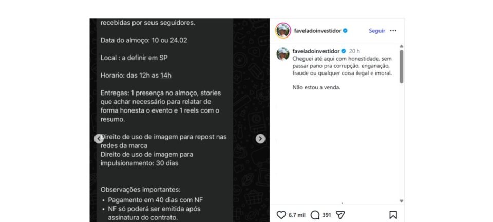 Agência busca influenciadores para encontro do BRB que pretende explicar o “caso Master” 2 ocrente 1769687377