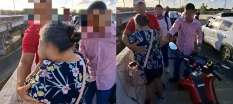 Motoboy e fiéis se unem para salvar mulher que tentava pular de viaduto em Pernambuco 2 ocrente 1770256184