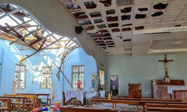 Relatório aponta destruição de 21 das 22 igrejas em cidade cristã de Mianmar após golpe militar 2 ocrente 1770285871