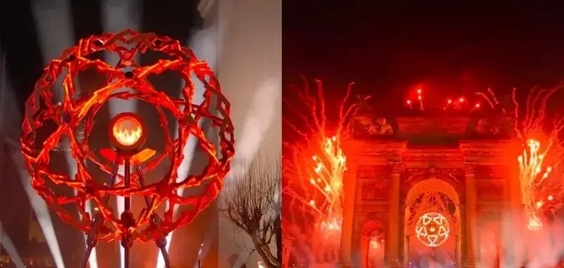 Pentagrama na pira e fogo vermelho: abertura dos Jogos de Inverno 2026 causa debate sobre “símbolos satânicos” 2 ocrente 1770745756