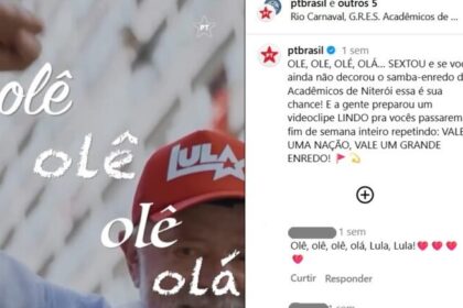 Cármen Lúcia mantém samba que exalta Lula e é cobrada por veto anterior a filme da Brasil Paralelo 6 ocrente 1771043668