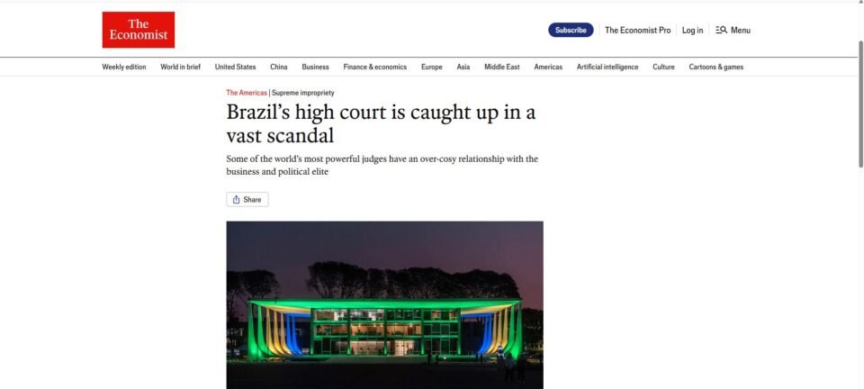 The Economist aponta “grande escândalo” no STF e cita possível prisão de Bolsonaro 2 ocrente 1772025690