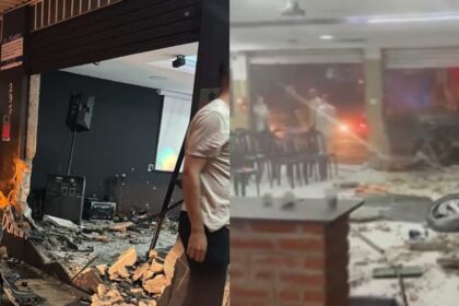 Carro roubado invade igreja em Santo André; suspeito é preso e decide se converter 12 ocrente 1772291120