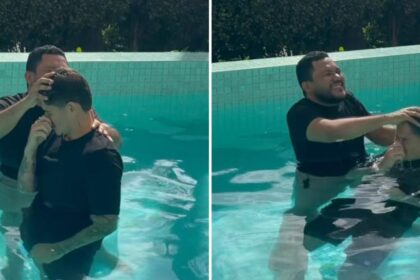Lateral Khellven Silva é batizado em São Paulo ao lado da esposa 4 ocrente 1772294666