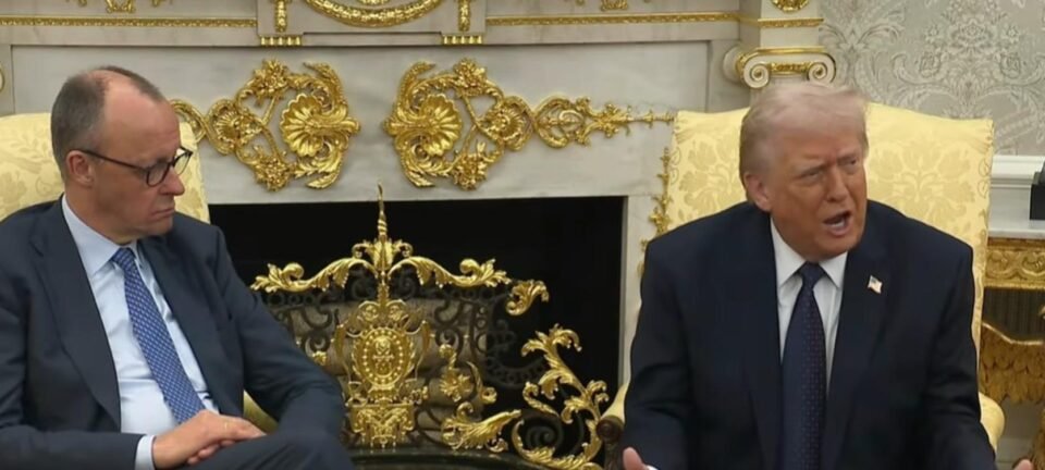 Trump ameaça embargo à Espanha e avalia sucessão no Irã ao lado de chanceler alemão 2 ocrente 1772562879