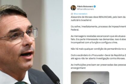 Flávio Bolsonaro pede saída de Alexandre de Moraes após mensagens atribuídas a banqueiro 16 ocrente 1772943572