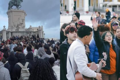 Jovens lotam Praça do Comércio, em Lisboa, para louvor e evangelismo 18 ocrente 1773407086