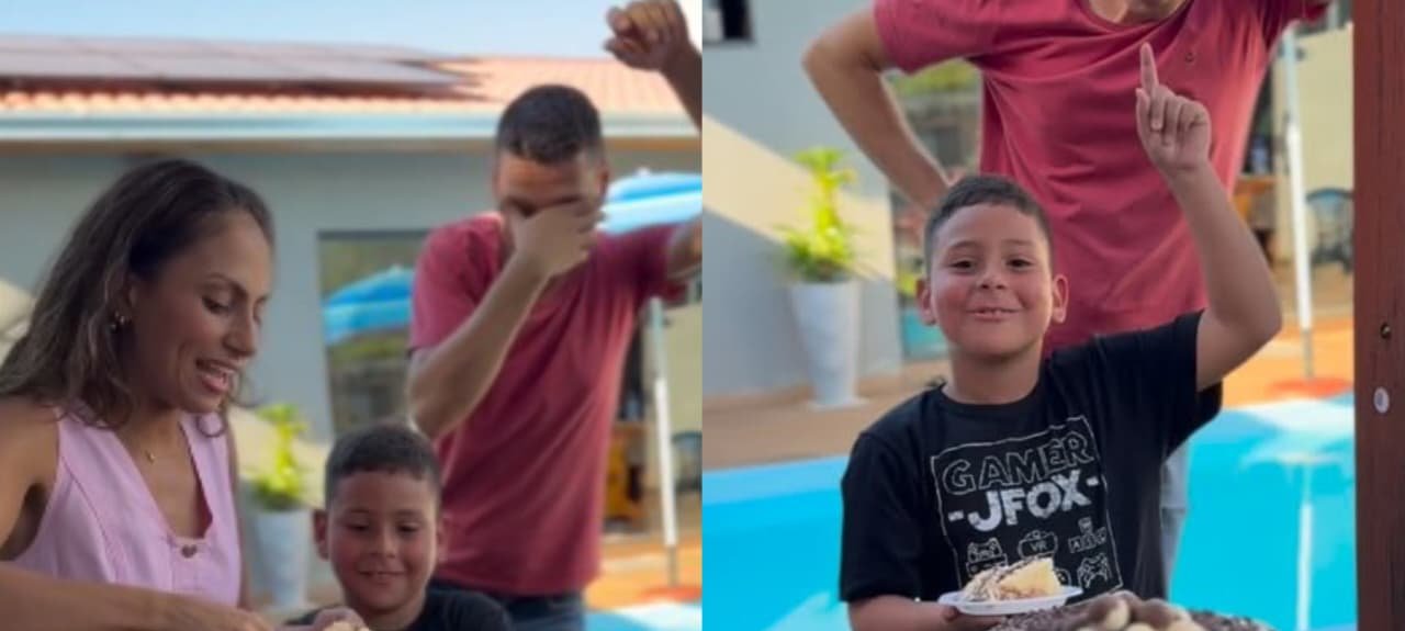 Gesto de fé: menino de 7 anos oferece primeiro pedaço de bolo a Jesus e comove a internet 2 ocrente 1774017275