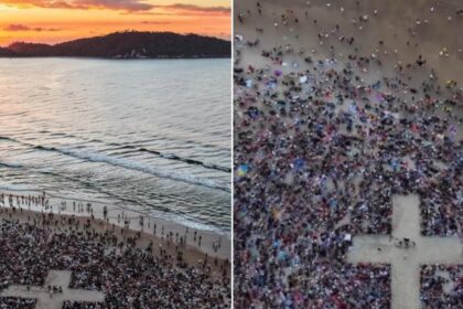 Culto “Desperta” reúne multidão ao nascer do sol na Praia do Campeche 12 ocrente 1774317879